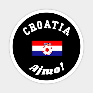 ⚽ Croatia Soccer, Zastava Hrvatske Flag, Ajmo! Team Spirit Magnet